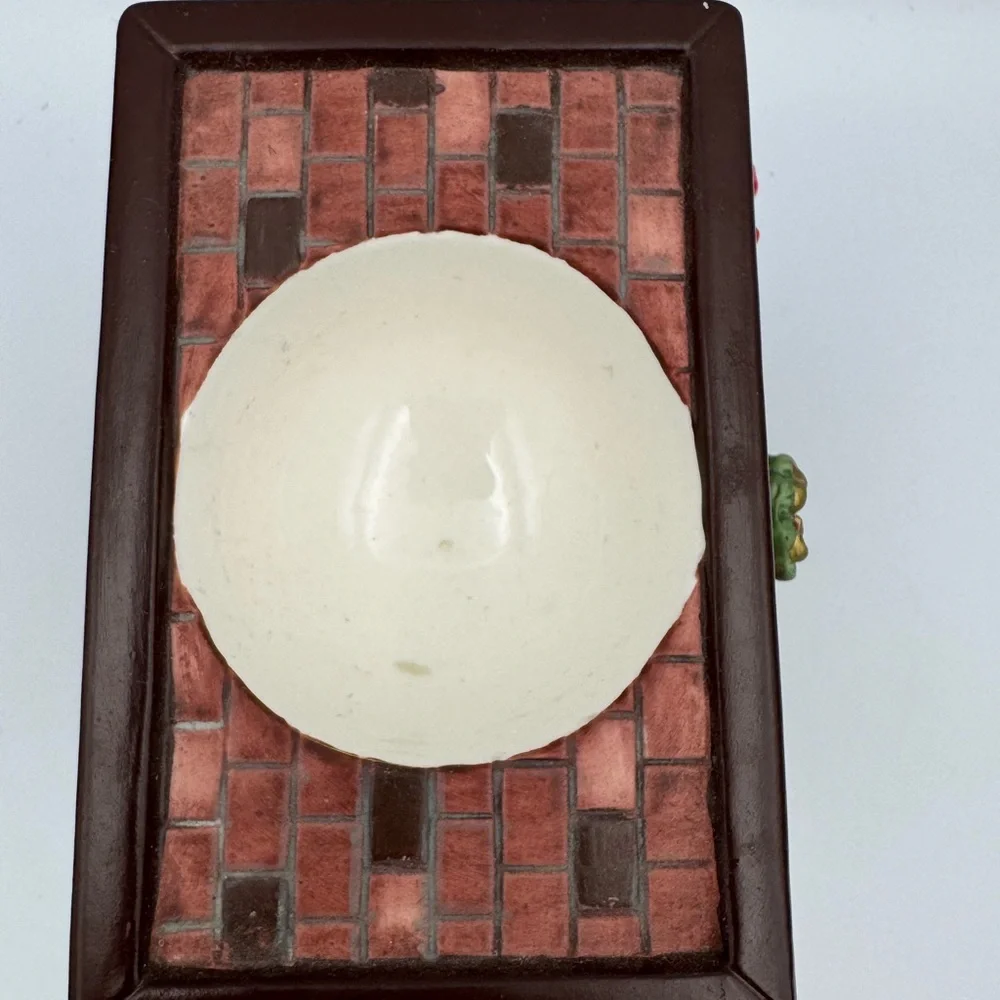 Partylite Aroma Melts Warmer Scent Diffuser Ceramic Candle Holder Cozy Fireplace